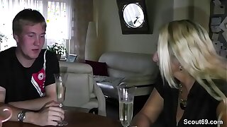 German Mom Teach Step-Son to Fuck at 18yr old Fare well