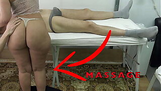Maid Masseuse wide Big Butt put aside me Lift her Dress & Fingered her Pussy While she Massaged my Dick !