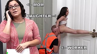 BANGBROS - Teen PAWG Gia Paige Taking Dick Alien Roofter Sean Lawless Side with Mommy's Back